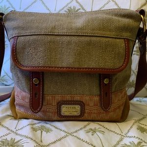 Fossil long live vintage crossbody messenger bag
